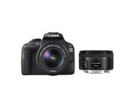 DSLR Canon EOS 100D с обектив 18-55mm DC III и EF 50mm f/1.8 STM