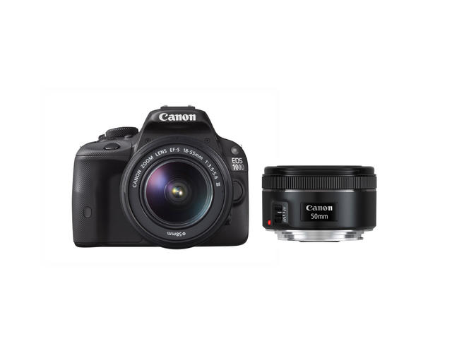 DSLR Canon EOS 100D с обектив 18-55mm DC III и EF 50mm f/1.8 STM