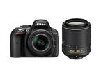 DSLR Nikon D5300 с обективи 18-55mm VR II и 55-200mm VR II