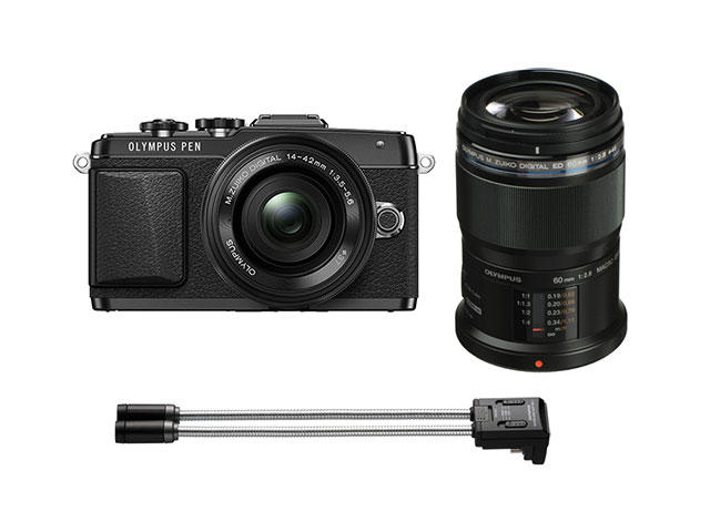 Mirrorless Olympus Pen E-PL7 с 14-42mm f/3.5-5.6 EZ ED MSC и 60mm f/2.8 ED Macro