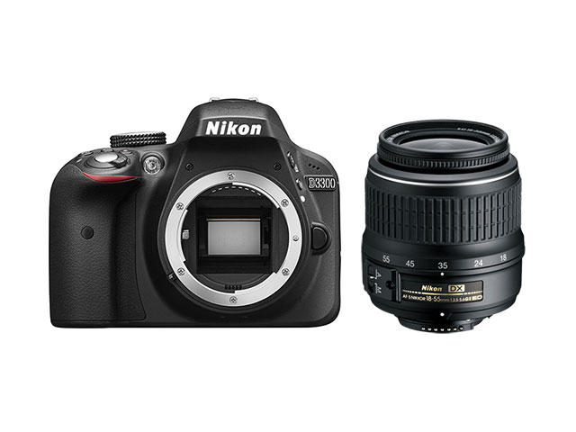 DSLR Nikon D3300 с обектив 18-55mm f/3.5-5.6G ED II